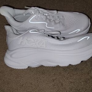 HOKA CLIFTON 10 White Running Shoes